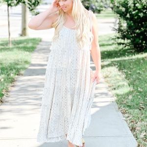 Boho floral maxi dress